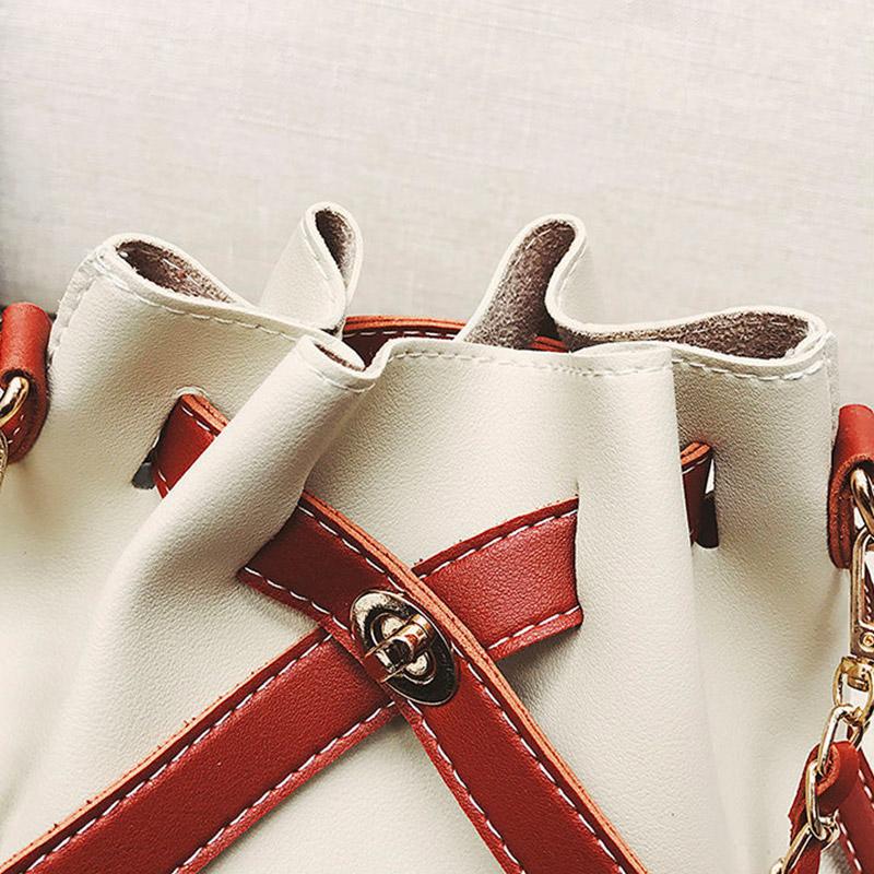 Bags Ladies Fashion Trends Spring and Summer Leisure Shopping Portable Bucket Bag Girls Messenger Shoulder Bag