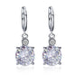 Fashion Bridal Jewelry Round Crystal Zircon Earrings Necklace Set Exquisite Jewelry Set