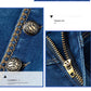 WTEMPO High Waist Denim Shorts Women Loose Elastic Plus Size Button Zipper Casual Shorts