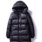 Down and Down Padded Winter Jacket Women's Mid-length Slim and Slim Over-the-knee Super Long Coat