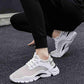 Plus Size 39-44 Fashion Summer Men Mesh Sneakers Low-top Running Basketball Shoes Outdoor Non-slip Sports Shoes Shockproof Shoes