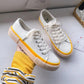 Japanese Women's White Shoes Canvas Shoes Jelly Color Female Students Korean Harajuku Sneakers