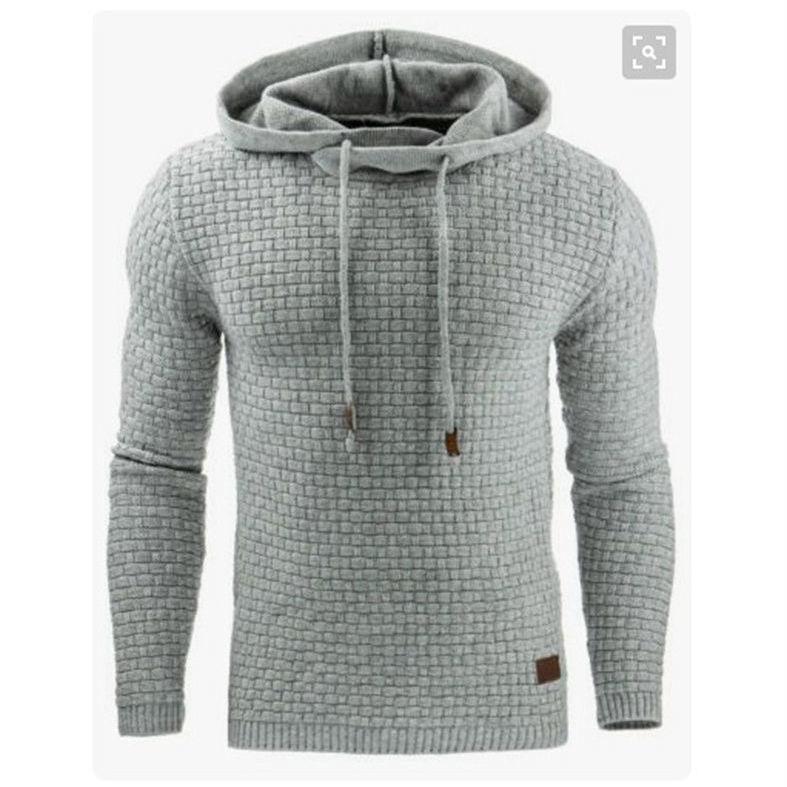Mens Hoodies Men Long Sleeve Solid Color Hooded Sweatshirt Male Hoodie Casual Sportswear