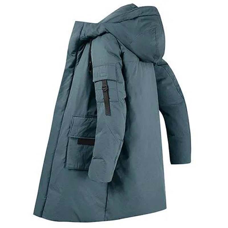 2021 New Down Jacket Men's Mid-length Thick Warm Jacket