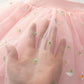 Girl Baby Short Veil Little Daisy Cute and Sweet Printed Embroidery Ruffle Elastic Waist Children's Skirts Princess Tutu A-line Skirt