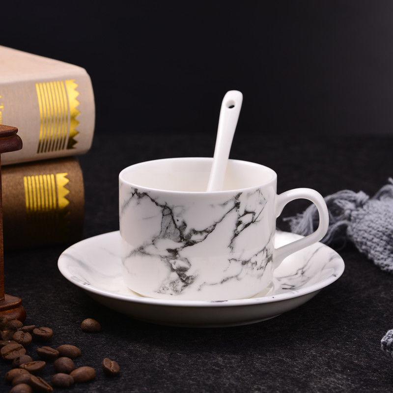 Ceramic coffee cup set Nordic style coffee Mark cup dish set drinking utensils household