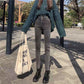 Retro High-waisted Skinny Pencil Pants Spring and Autumn Looks Thin and Versatile Skinny Nine-point Jeans Women