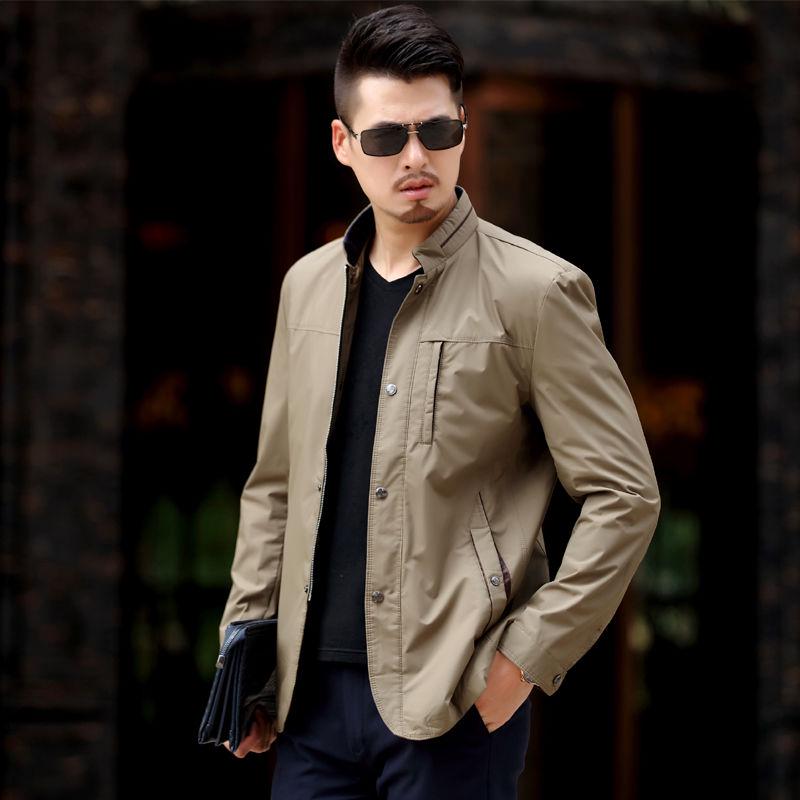 Autumn Windbreaker Jacket Men Plus Size M-5XL Trench Coat Slim Fit Men Bomber Jacket Men