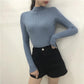 2019 Fall Turtleneck Sweaters Women Long Sleeve Thin Sweaters Winter Knitted Pullovers Jumpers Tops
