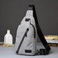 Chest Bag Men Gray Large Capacity Waterproof Oxford Cloth Shoulder Bag Outdoor Sports Bag Backpack