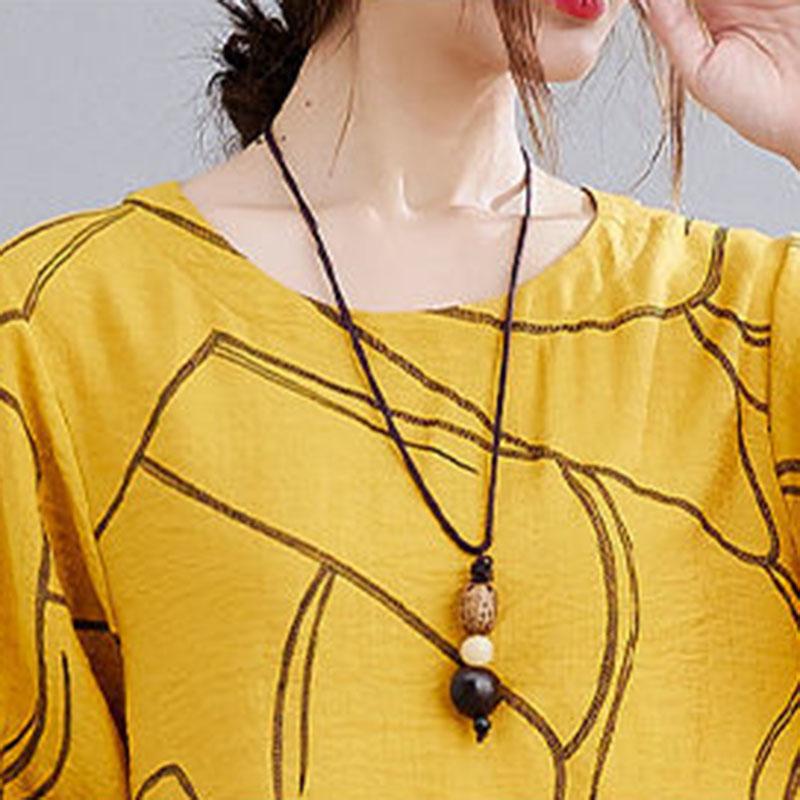 Women's Summer T-Shirt Large Size Loose Round Neck Short Sleeve Casual Top