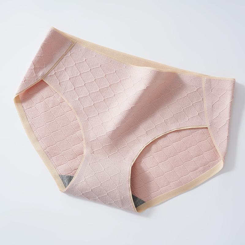 Large Size Women's Cotton Panties Women's Solid Color Briefs Comfortable Breathable Mid-waist Seamless Underpants