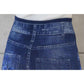 Colorful Floral Sexy Womens Skinny Blue Jean Denim Leggings Stretchy Jeggings Pants