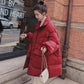 Winter Jacket Women's Warm Cotton-padded Coat Mid-length Trendy Cotton-padded Jacket Loose Thick Padded Jacket