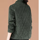 Corduroy Quilted Jacket Women's Warm Cotton Coat Corduroy Padded Short Jacket Women