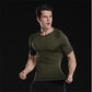 Men Summer  Casual Slim Tee Shirt Body Abdomen Waist Slimming Seamless Short-sleeved Men's Corset