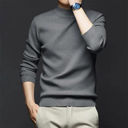 Casual Bottoming Knitwear Sweatshirts Autumn Men's Sweater Warmth Korean Version of Knitwear Long-sleeved Solid Color Top