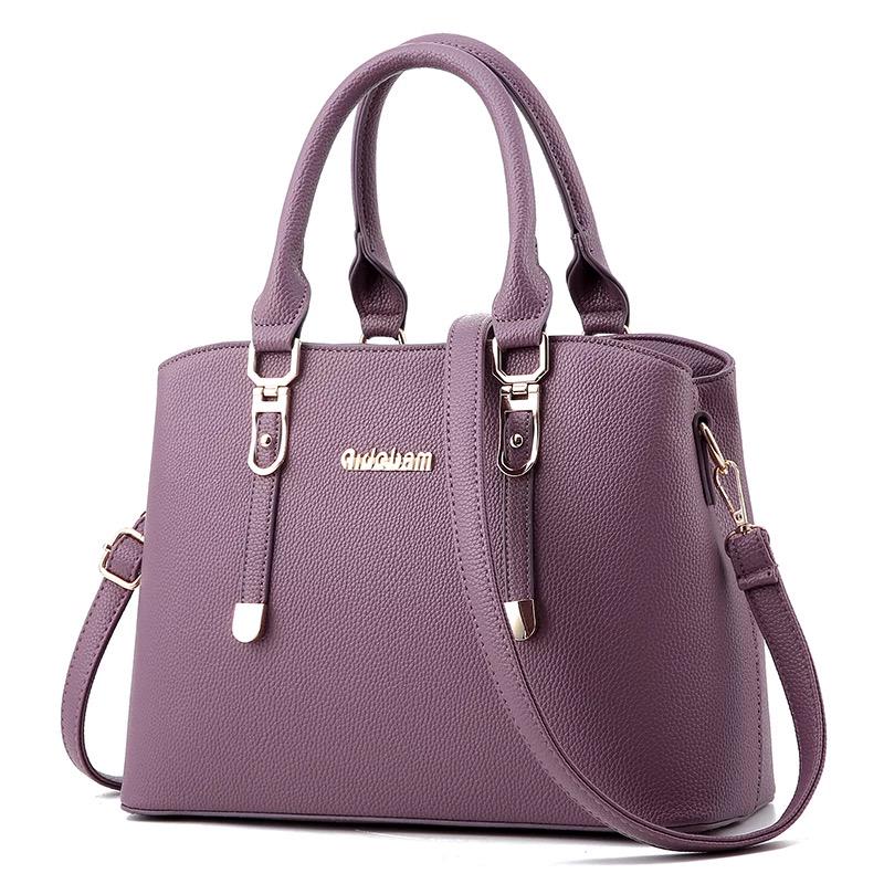 Trendy wild Patent leather bag Big capacity Woman bag European and American style Shoulder Handbag