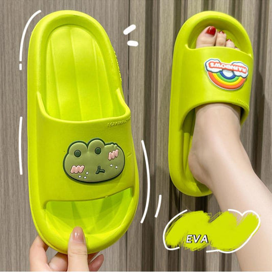 Girls Summer Slippers Wear Home Indoor Bath Non-slip Thick Bottom Household Slippers Couples Cute Sandals