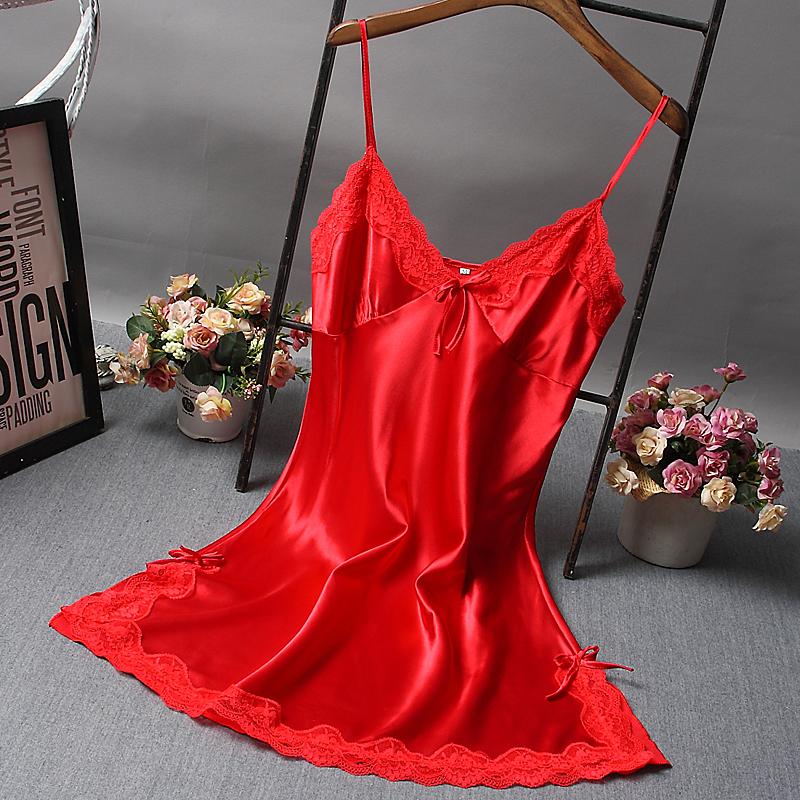 Sexy Pajamas Female Summer Sling Nightdress Within Temptation Tracksuit Silk Thin