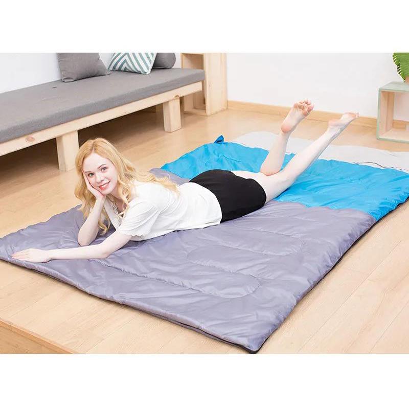 2.3/2.8kg Double Sleeping Bag Portable Envelope Sleeping Bag Pure Cotton Filling Thermal Sleeping Bag