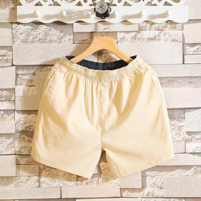 Summer Cotton Beach Pants Sports Shorts Loose Breathable Trend Casual Pants
