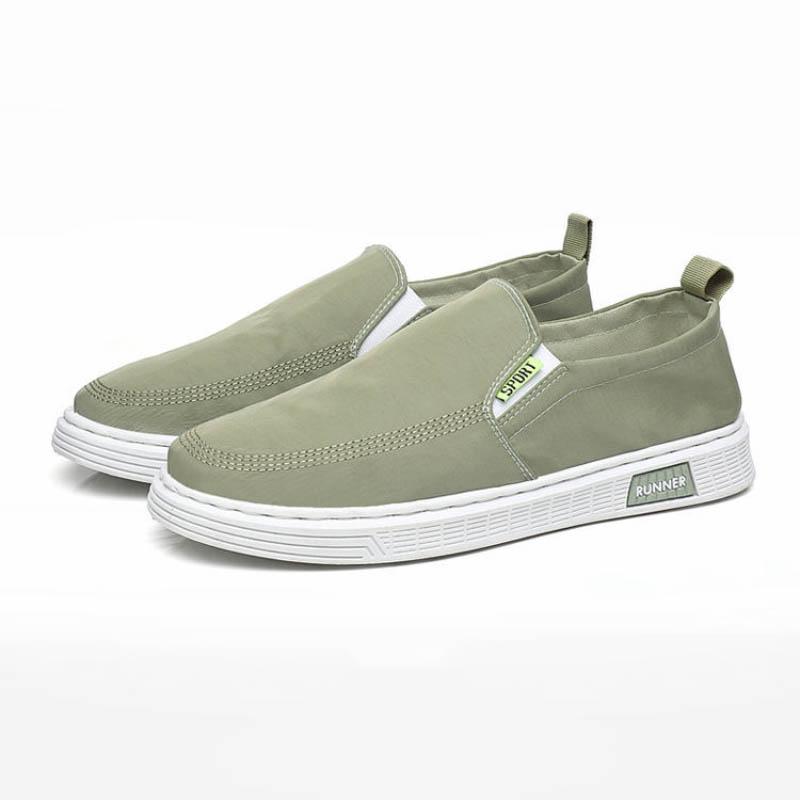 Spring Summer Canvas Shoes Men's Korean Version All-match Casual Cloth Shoes Ice Silk Breathable Deodorant Driving Shoes