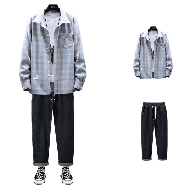 Spring and Summer New Loose and Handsome Clothes with Student Casual Jacket Jeans Suit
