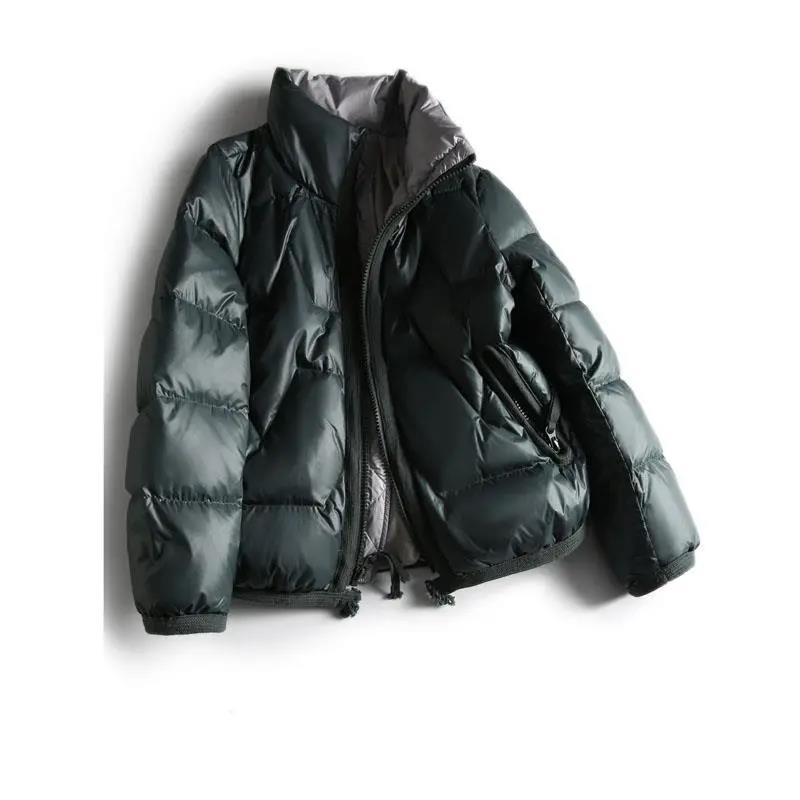 Winter Women's Down Jacket White Duck Down Stand Collar Jacket Warm Winter Jacket Parka Coat Women's Portable Jacket