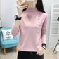 Autumn and Winter Half Turtleneck Neck Long-sleeved Sweater Loose All-match Solid Color Bottoming Shirt