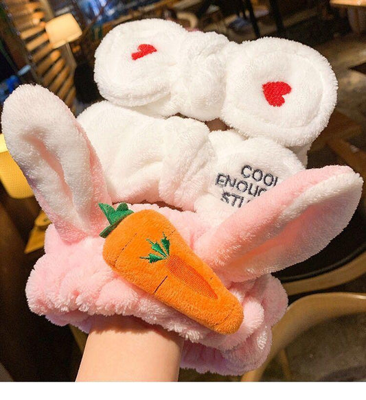 Hair Hoop Female Hair Band Face Wash Headband Cute Antlers Headgear Hair Bundle Simple Headdress