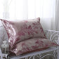 Summer Double Ice Silk Pillowcase Satin Jacquard Ice-cool Skin-friendly Pair of Pillowcases