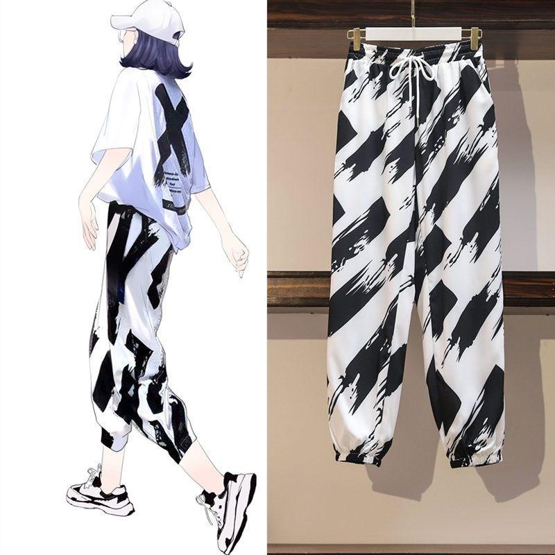 Women's Loose Pants All-match Trend Summer Harem Pants Drape Slim Casual Radish Pants Thin Section