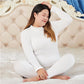 Adding Fertilizer To Increase Thermal Underwear Women's Extra Fat Pajamas Plus Size Autumn Clothes Long Pants Suit Bottoming Shirt