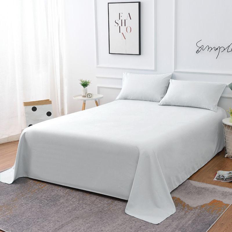 Simple Household Bed Sheets Large 1PCS Bedding Four Seasons General Purpose Solid Color Bed Sheets Household Textiles