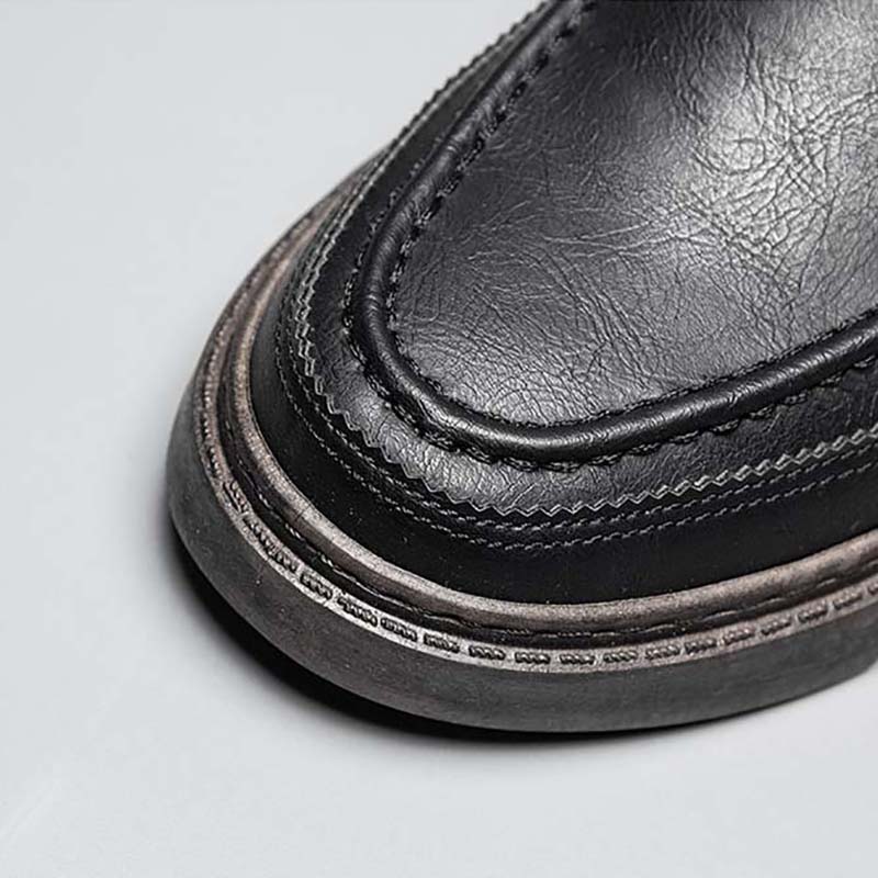 Men's Casual Leather Shoes Spring and Autumn New Business Work  Non-slip Men's Shoes