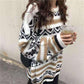 Autumn and Winter Long-sleeved Korean Sweater Loose Round Neck Female Wild Sweater