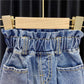 Children's Pants Summer Girls Korean Style Casual Wide Leg Pants Denim Waist Baby Anti-mosquito Casual Pants