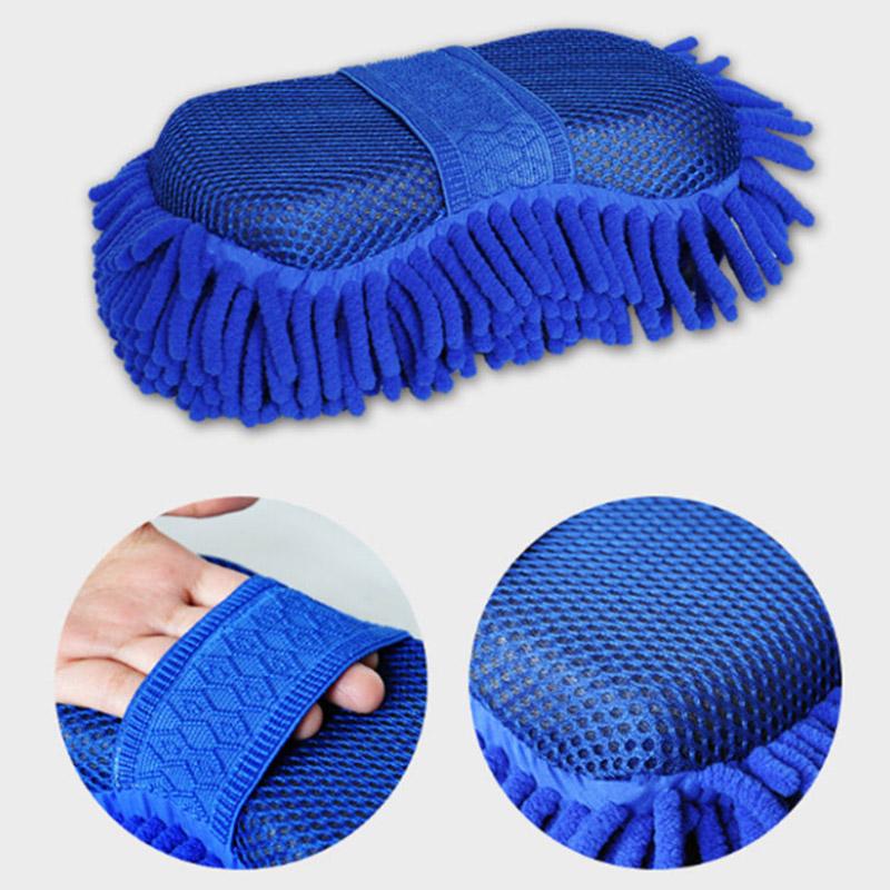 Chenille Sponge Wipe Large Car Wash Sponge Block Super Decontamination Wipe Car Gloves Car Cleaning Tools Car Supplies