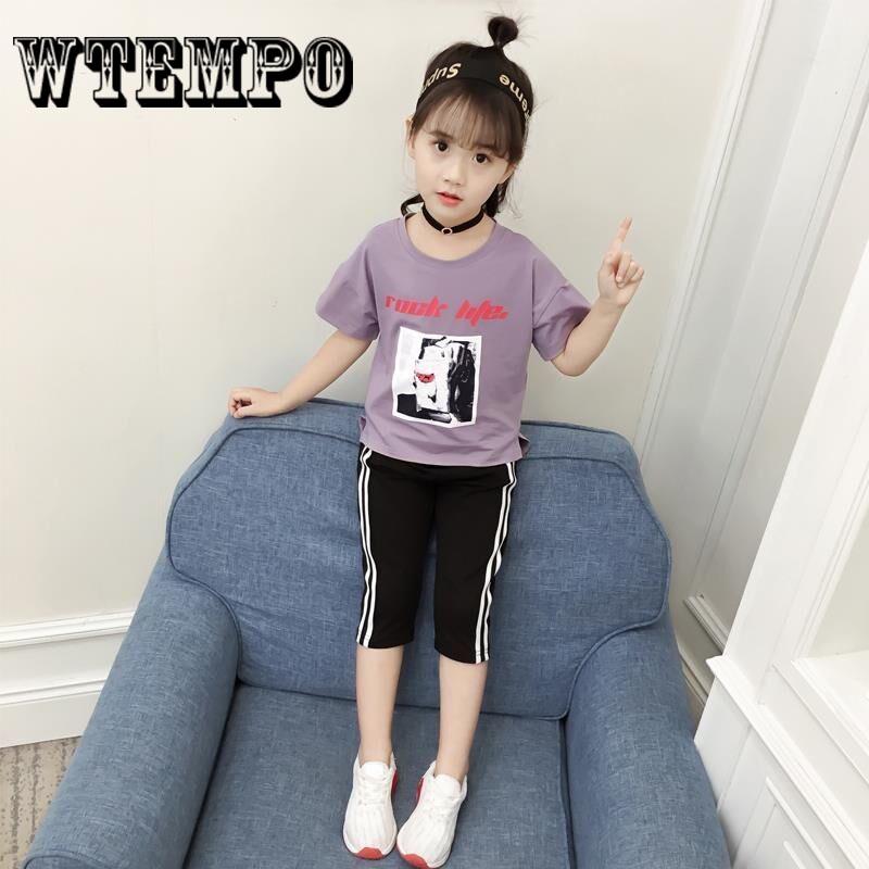 T-shirt Baby Girls Sleeveless Outfit Clothes Set