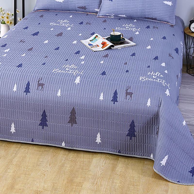 Skin-friendly Double-sided Bed Cover All Seasons Student Dormitory Mat One-piece Thick Bed Sheet Mattress Cover Blanket