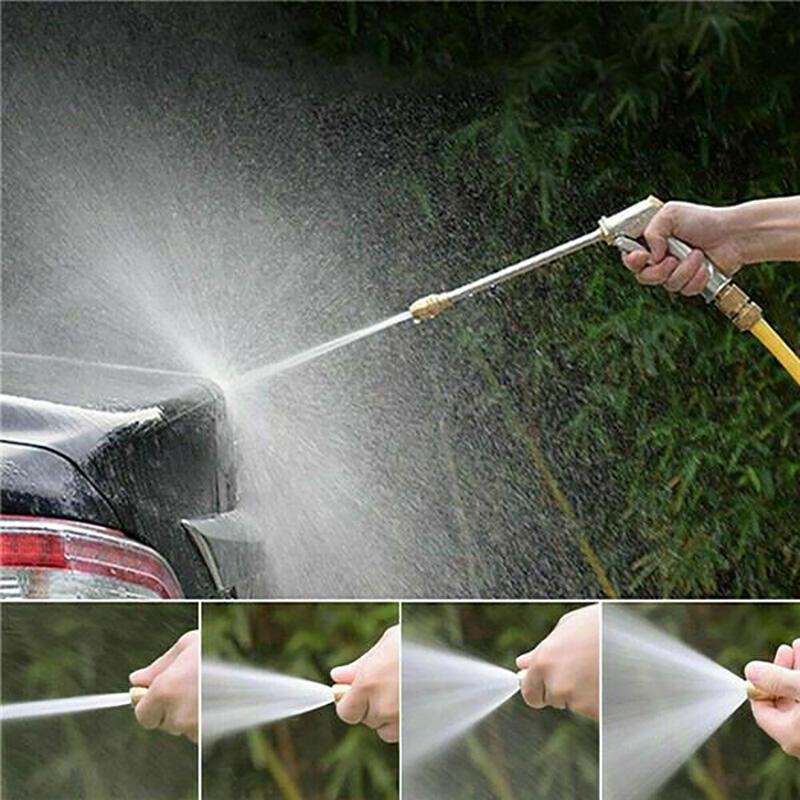 All Metal High Pressure Water Gun Set 10/15/20m Water Pipe Car Wash Gun Household Portable Watering Gun Garden Tool