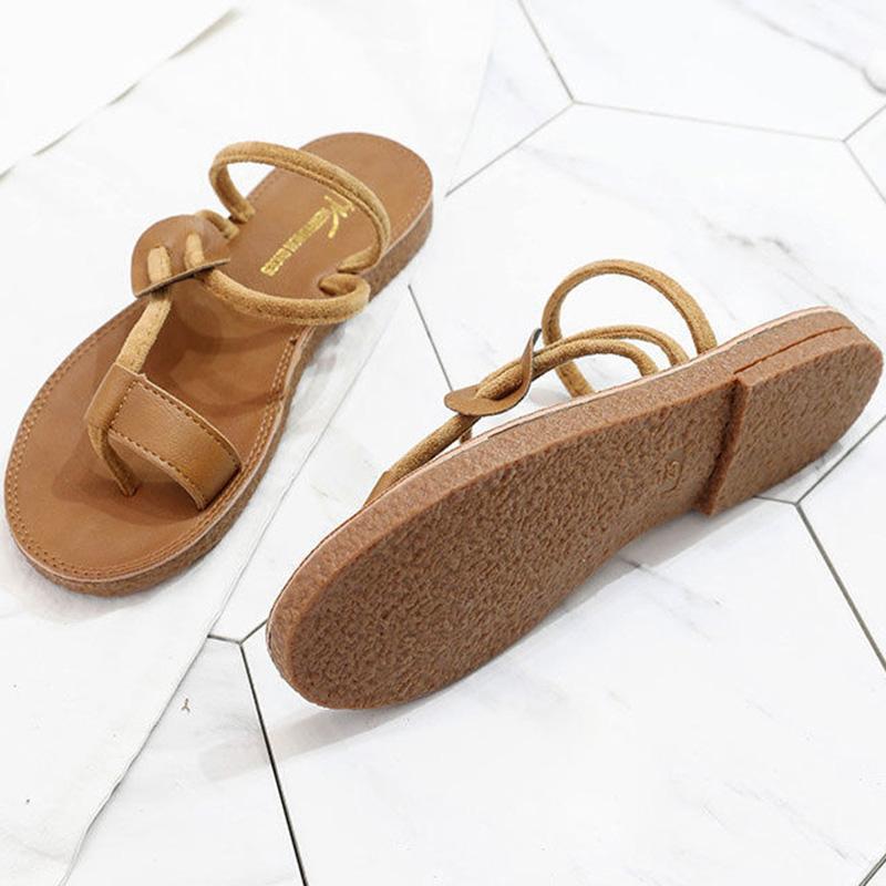 Tendon Bottom Two Kinds of French Flip-flops Flat-bottomed Slippers Summer Beach Shoes Women Shoes Fashionable Sandals and Slippers