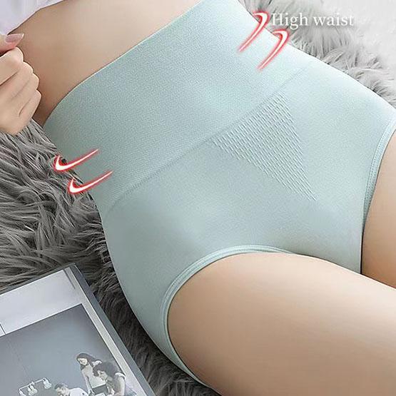5Pcs/Set Women's High Waist Seamless Cotton Underpants Female All-match Solid Color Large Size Causal Soft Briefs