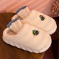 Cartoon Thick Soled Cotton Slippers Female Winter Indoor Cold Proof, Warm and Anti-skid Lovely Girl Student Raised Wool Slippers