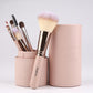 black 7Pc/set Mini Makeup brush Set cosmetics kit make up brush Kit with Iron Metal box