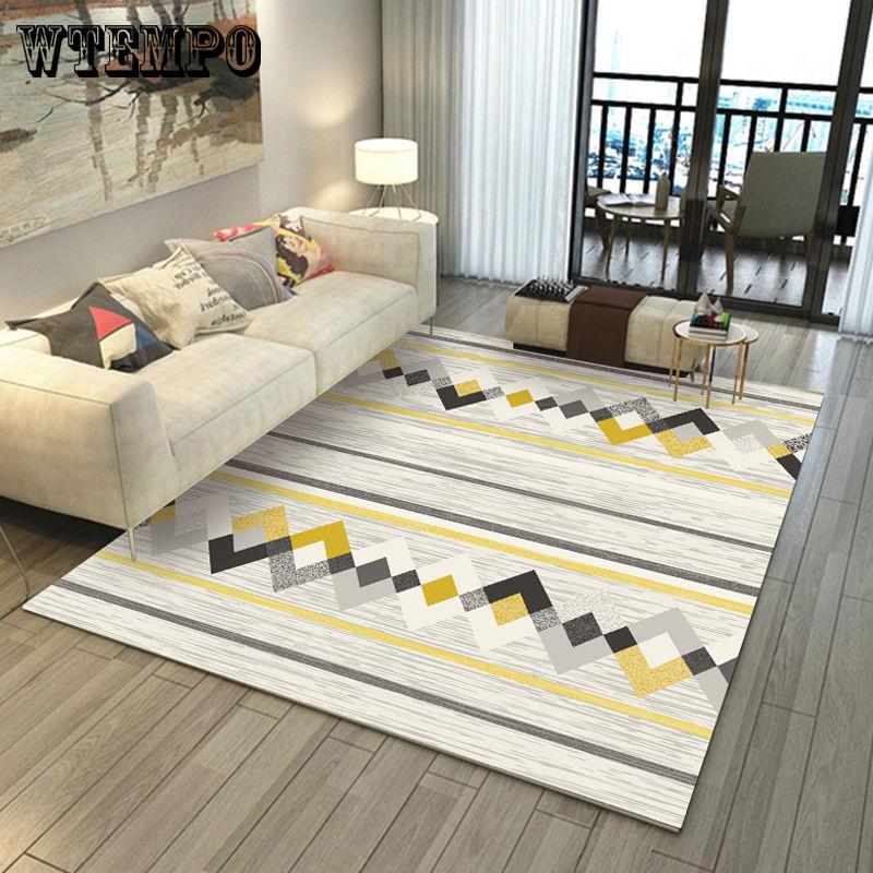 Geometric  printed Carpets Simple fashion Bedroom living room carpet Home Large Area Rugs