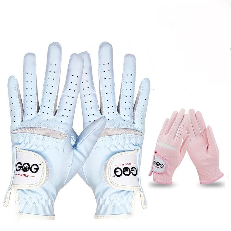 Golf Gloves Imported Super Slim Cloth Suede Breathable Wear-resistant Ladies Two-handed Sports Gloves