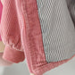 Girls' Winter and Autumn Jacket Foreign Style Children's Plus Velvet Middle and Small Children Baby Corduroy Top Thick Trendy Cotton Clothing