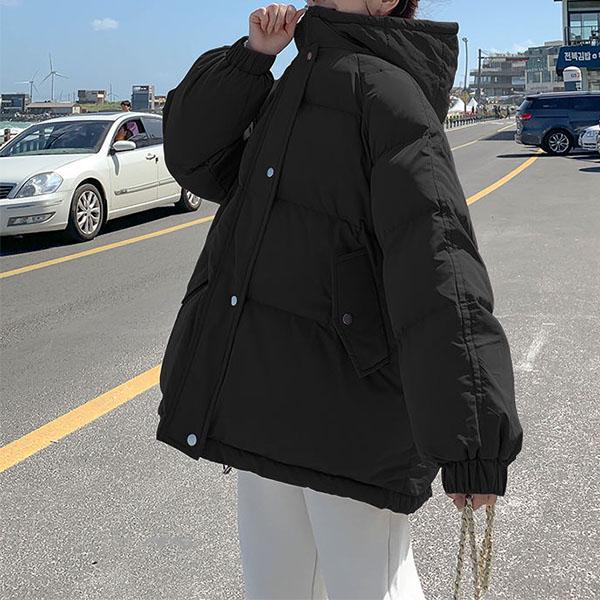Winter Solid Color Down Padded Jacket, Short Student Padded Jacket, All-match Bread Jacket